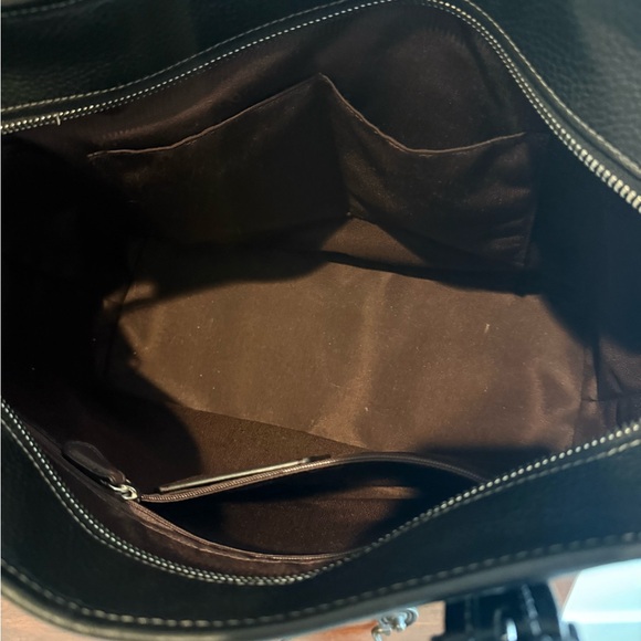 Coach Black Pebbled Leather Handbag - Picture 3 of 11